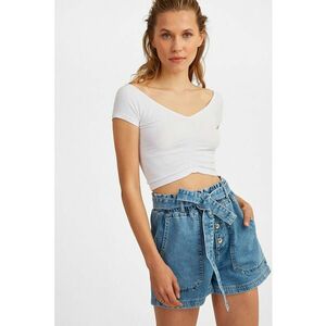 Tricou crop din amestec de modal imagine