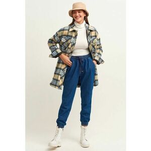 Pantaloni de dama cu talie inalta imagine