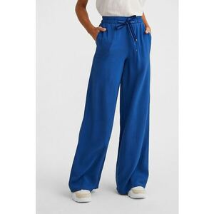 Pantaloni evazati cu talie inalta cu snur in talie imagine