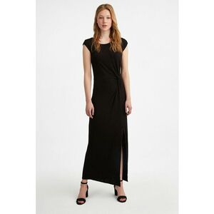 Rochie maxi cu slit lateral si fronseuri imagine