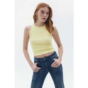 Top crop cu decolteu la baza gatului imagine