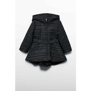 Geaca matlasata cu gluga - Negru - imagine