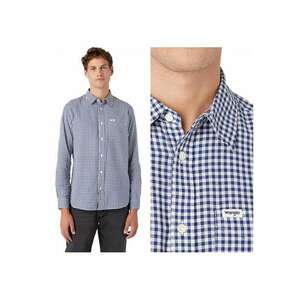 Camasa Barbati - 1 Pocket Shirt - Regular Fit - Nasturi - 1 Buzunar - 100% Bumbac - Confortabila - Eleganta - Ideala Pentru Zi Cu Zi - Marimea M - Albastru imagine