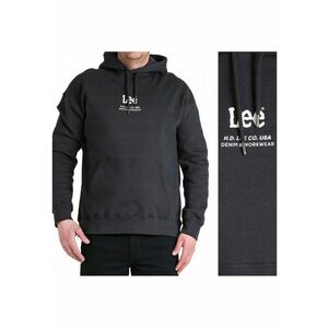 Hanorac Barbati - Logo Loose Hoodie - Nepermis - Regular Fit - 2 Buzunare - 100% Bumbac - Confortabil - Stilat - Ideal Pentru Zi Cu Zi - Marimea 2XL - Negru imagine