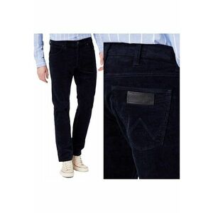 Pantaloni Barbati - Greensboro - Straight Fit - Picioare Drepte - Talie Joasa - 5 Buzunare - Fermoar - Confortabili - Elastici - 98% Bumbac - 2% Elastan - Marimea W35 L34 - Albastru Inchis imagine