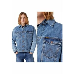 Jacheta Barbati - Anti Fit Jacket - Loose Fit - Nasturi - 100% Bumbac - 4 Buzunare - Confortabila - Ideala Pentru Zile Mai Racoroase - Marimea 2XL - Albastru Denim imagine