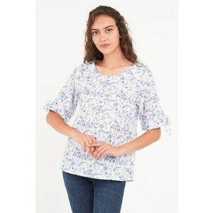 Bluza de bumbac cu model paisley imagine