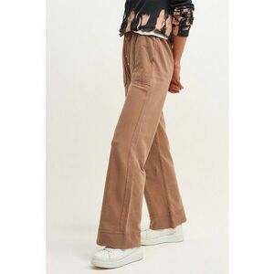 Pantaloni de bumbac cu croiala ampla imagine