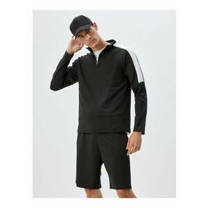 Bluza de trening cu fermoar scurt imagine