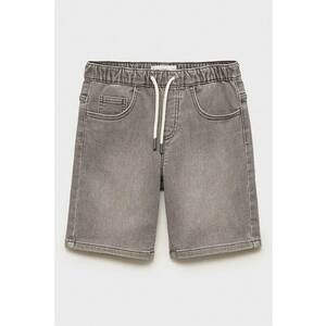 Bermude din denim cu snur de ajustare in talie imagine