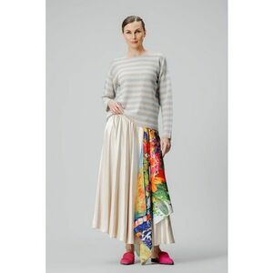 Bluza in dungi cu umeri cazuti imagine