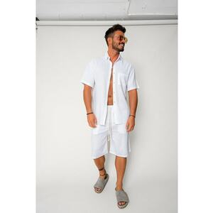 Set Lion din In camasa si pantalon scurt White 17729 imagine