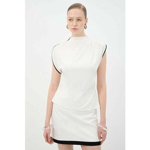 Tricou cu decolteu drapat imagine