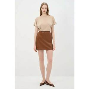 Fusta mini din piele ecologica imagine