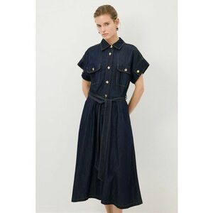 Rochie de denim cu maneci scurte imagine