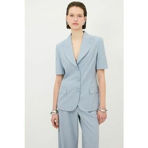 Sacou cu maneci scurte si revere decupate imagine