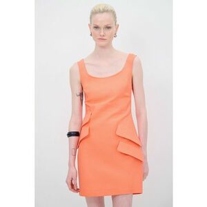 Rochie dreapta din amestec de lyocell cu aplicatii decorative imagine