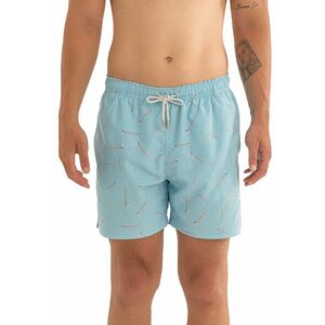 Pantaloni scurti de baie cu model si snur imagine