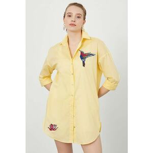 Camasa din amestec de lyocell cu aplicatii brodate imagine