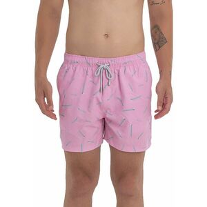 Pantaloni scurti de baie cu model si snur imagine