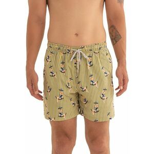 Pantaloni scurti de baie cu model si snur imagine