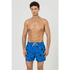 Pantaloni scurti de baie cu buzunare si model imagine