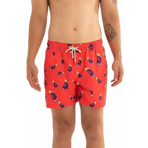 Pantaloni scurti de baie cu model si snur imagine