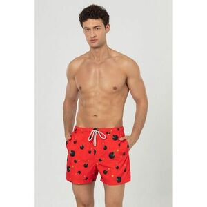 Pantaloni scurti de baie cu buzunare si model imagine