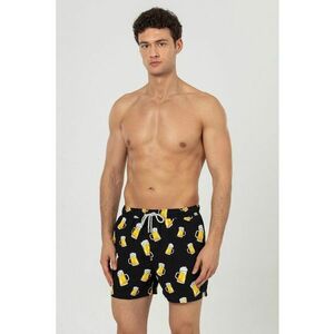 Pantaloni scurti de baie cu buzunare si model imagine