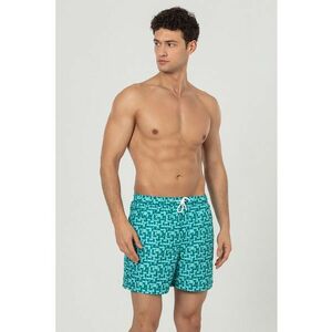 Pantaloni scurti de baie cu buzunare si snur imagine