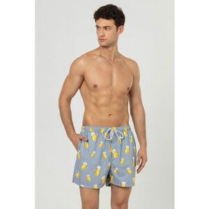 Pantaloni scurti de baie cu buzunare si model imagine