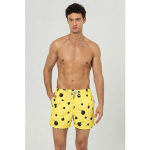 Pantaloni scurti de baie cu buzunare si model imagine