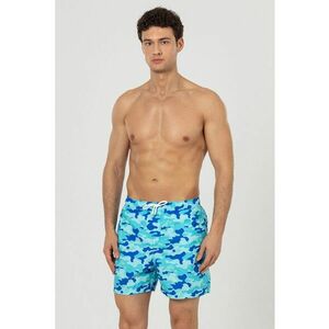 Pantaloni scurti de baie cu buzunare si snur imagine