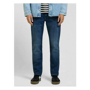 Blugi barbati - Rick - cu talie medie si croiala Slim Fit - Slim Leg - Albastru inchis imagine