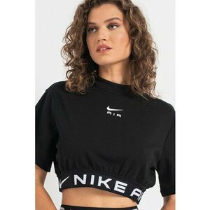 Tricou crop lejer cu logo imagine