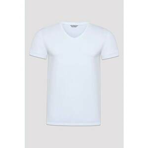 Top cambrat cu decolteu in V imagine