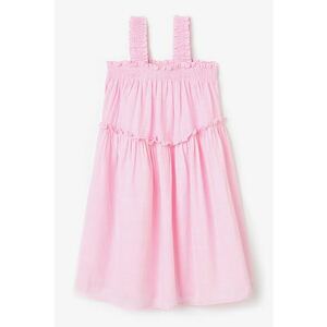 Rochie din bumbac cu termiantii cu volane imagine