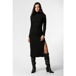 Rochie striata cu guler inalt Rioja imagine