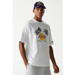 Tricou cu decolteu la baza gatului NBA LA Lakers Palm Tree imagine