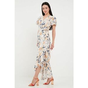 Rochie cu decolteu in V si terminatie asimetrica imagine