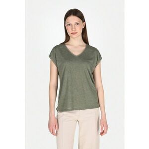 Tricou lejer cu decolteu in V imagine