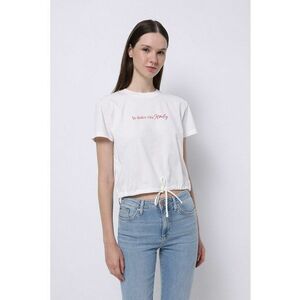 Tricou regular-fit cu terminatie cu snur imagine