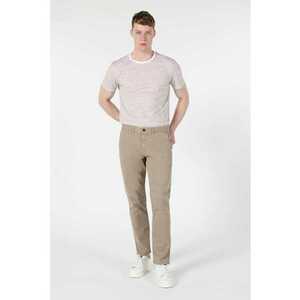 Pantaloni De Barbati Bej Regular Fit imagine