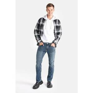 Blugi regular fit cu 5 buzunare imagine