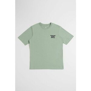 Tricou cu decolteu la baza gatului si imprimeu text imagine