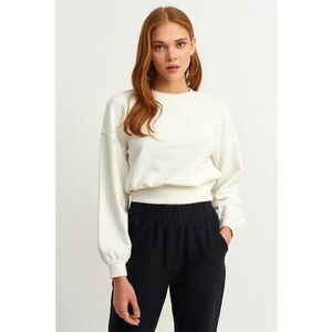 Bluza de trening crop cu decolteu la baza gatului imagine