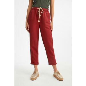 Pantaloni capri din amestec de in imagine