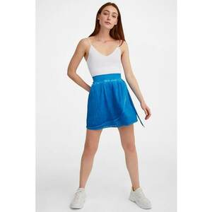 Fusta scurta din bumbac cu talie inalta imagine