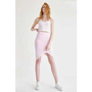 Fusta cambrata cu talie inalta imagine