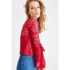Bluza crop cu model floral imagine